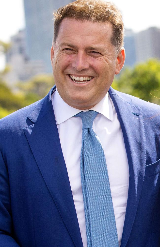 Karl Stefanovic at the Australian Open in Melbourne. Picture: Mark Stewart