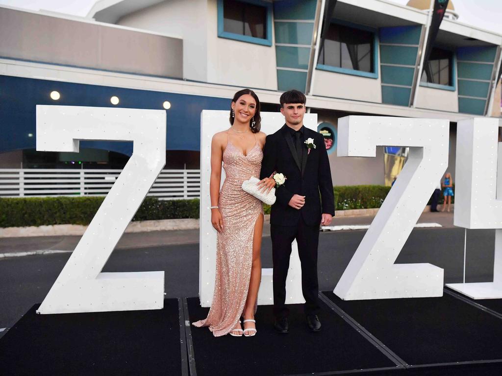 Joshua Payne & Jackson Legge at Xavier Catholic College year 12 formals. Picture: Patrick Woods.