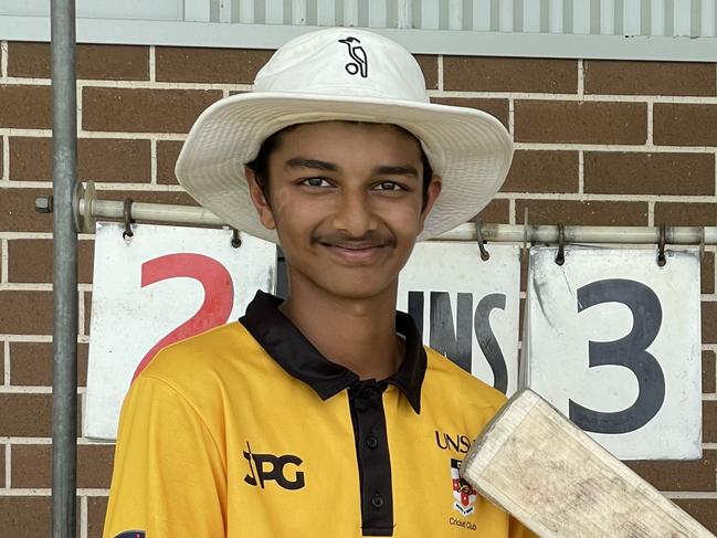 UNSW opener Neel Patel is in rare form. Picture: Jason Hosken, NewsCorp – NewsLocal