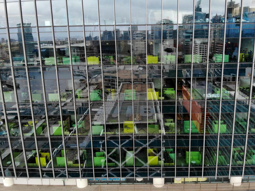 Office buildings in Barangaroo are virtually empty. Picture: Toby Zerna