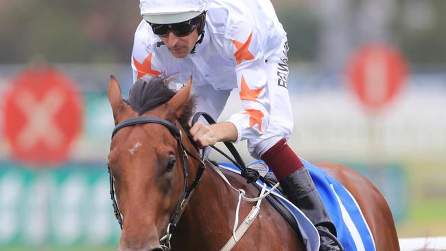 Hugh Bowman on Farnan wins the Inglis Silver Slipper Stakes. Picture: Mark Evans/Getty Images