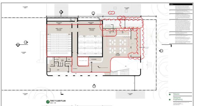 First floor plan — Seymour Cinema Complex. Picture: Supplied