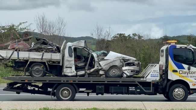 Man, 69, fighting for life after fiery Bruce Highway crash