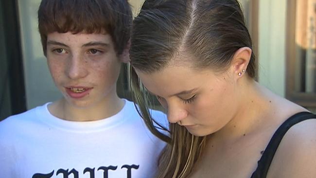 Jenifer and Jayden talk to Channel 7 the following day. Picture: Channel 7.