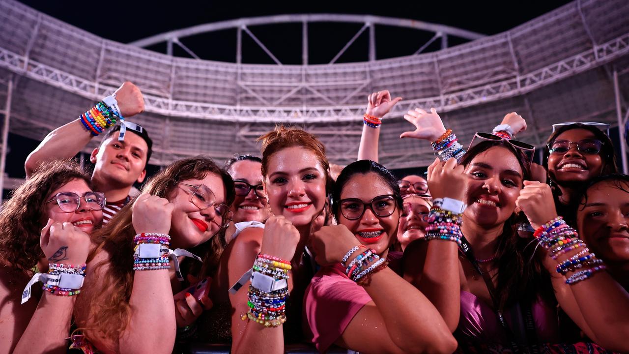 Taylor Swift fans at the Eras Tour in Rio de Janeiro. Picture: Buda Mendes