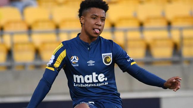 Sam Silvera has been given permission by Central Coast to trial with Los Angeles FC Picture: AAP