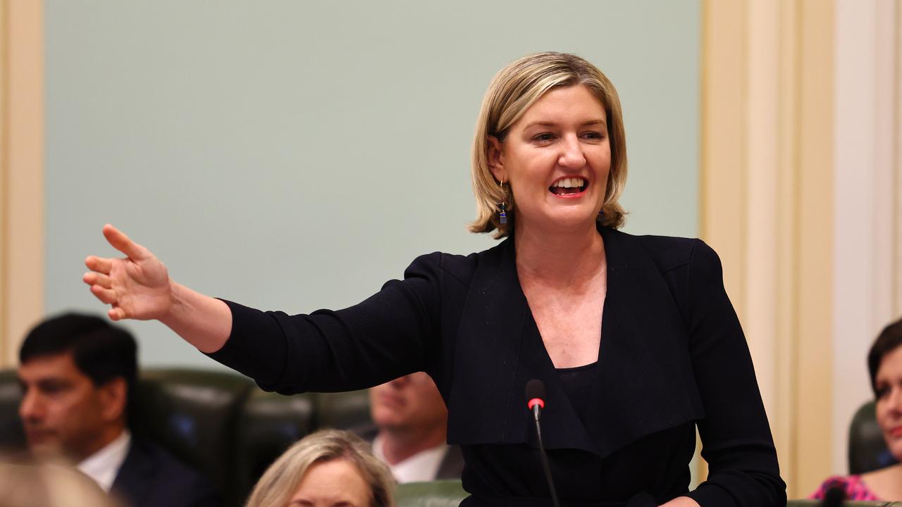 Queensland Health Minister Shannon Fentiman during parliament in Brisbane. Picture: NewsWire/Tertius Pickard