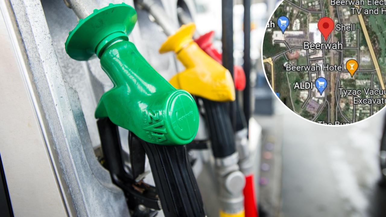 A 79-year-old woman has struggled with a man who tried to steal her car as she went to fill up the tank at the Shell service station in Beerwah.