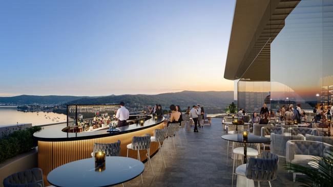 Image of the world-class roof top bar.