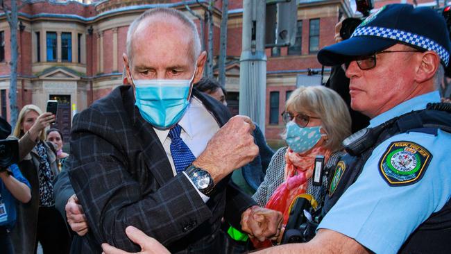 Paul Dawson leaves the Supreme Court after his brother, Chris, was found guilty of murder. Picture: Justin Lloyd