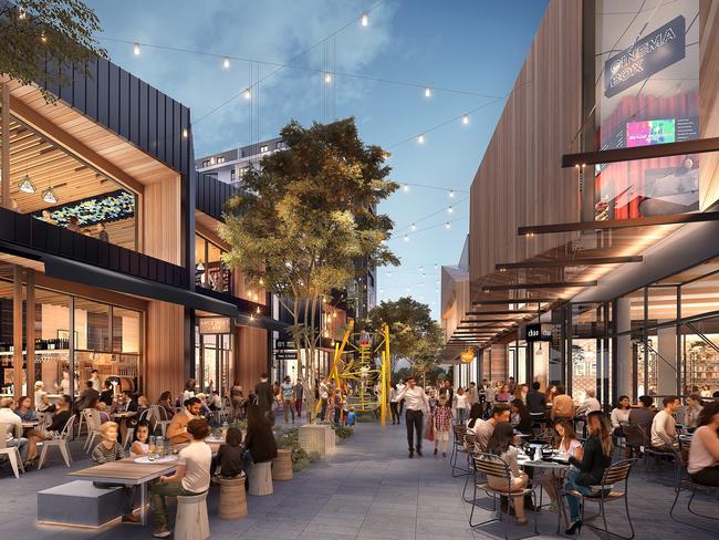 The eat street precinct to be built at Ed. Square.