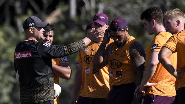 Anthony Seibold is trying to simplify the message to his players at training. Picture: Getty Images