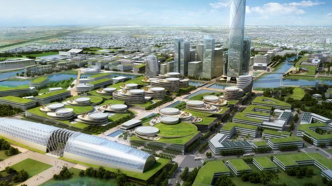 Artist's impression of Australian Education City project for East Werribee.