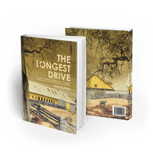 The Longest Drive by Tom Guthrie tells the story of Thomas Guthrie’s decision to drive 11,000 sheep from western Victoria to the Northern Territory.