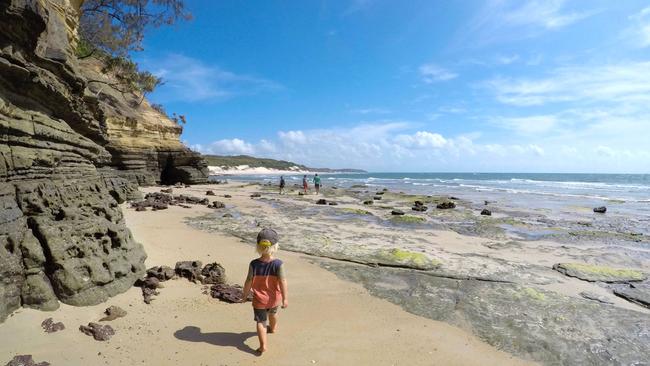 Captain Billy Landing, Cape YorkBeaches don’t get much better than this one, at least to enjoy from the sand. Captain Billy Landing is a hidden beach on the eastern side of Cape York, south of popular Fruit Bat Falls. To get there, brace yourself for a bumpy drive along a narrow forested track. At the end of the track is a small grass campground and a stunning white-sand beach that seemingly stretches north forever. It’s one of Tropical North Queensland’s most picturesque secret beaches, reserved for 4WDers tackling the infamous Old Telegraph Track. Image credit: Lachlan Ennion 