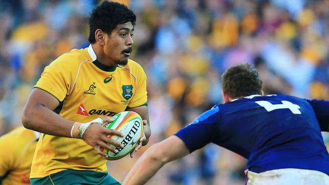 Will Skelton during the 3rd test between the australian Wallabies and France at Allianz Stadium, Sydney. pic Mark Evans