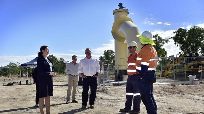 Queensland Premier Annastacia Palaszczuk visited Townsville to unveil the completed Stage one of the Haughton Pipeline. PICTURE: MATT TAYLOR.