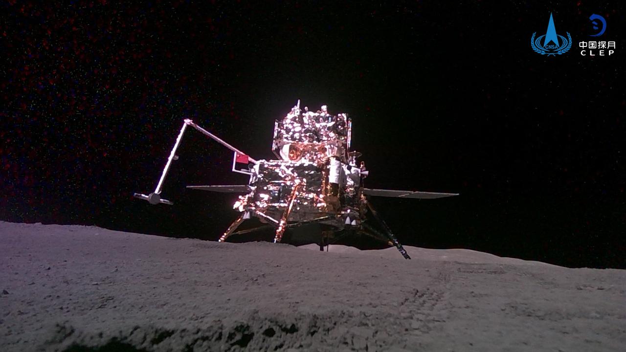 The Chang'e-6 probe collected samples from the moon’s surface. Picture: China National Space Administration/AFP