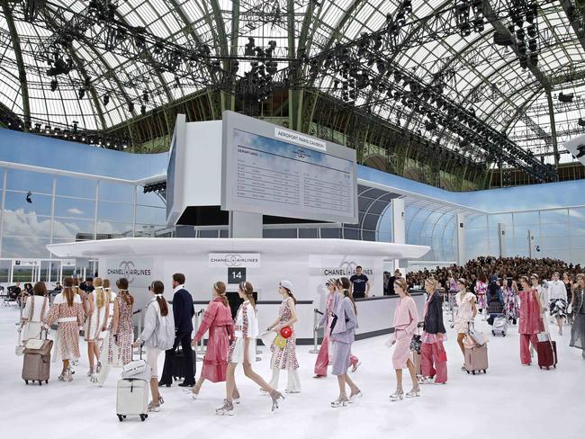 Chanel takes flight with blockbuster airport-themed show at Paris ...