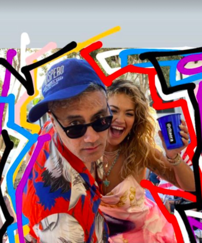 Taika Waititi and Rita Ora pictured at 4th of July party. Picture: Instagram