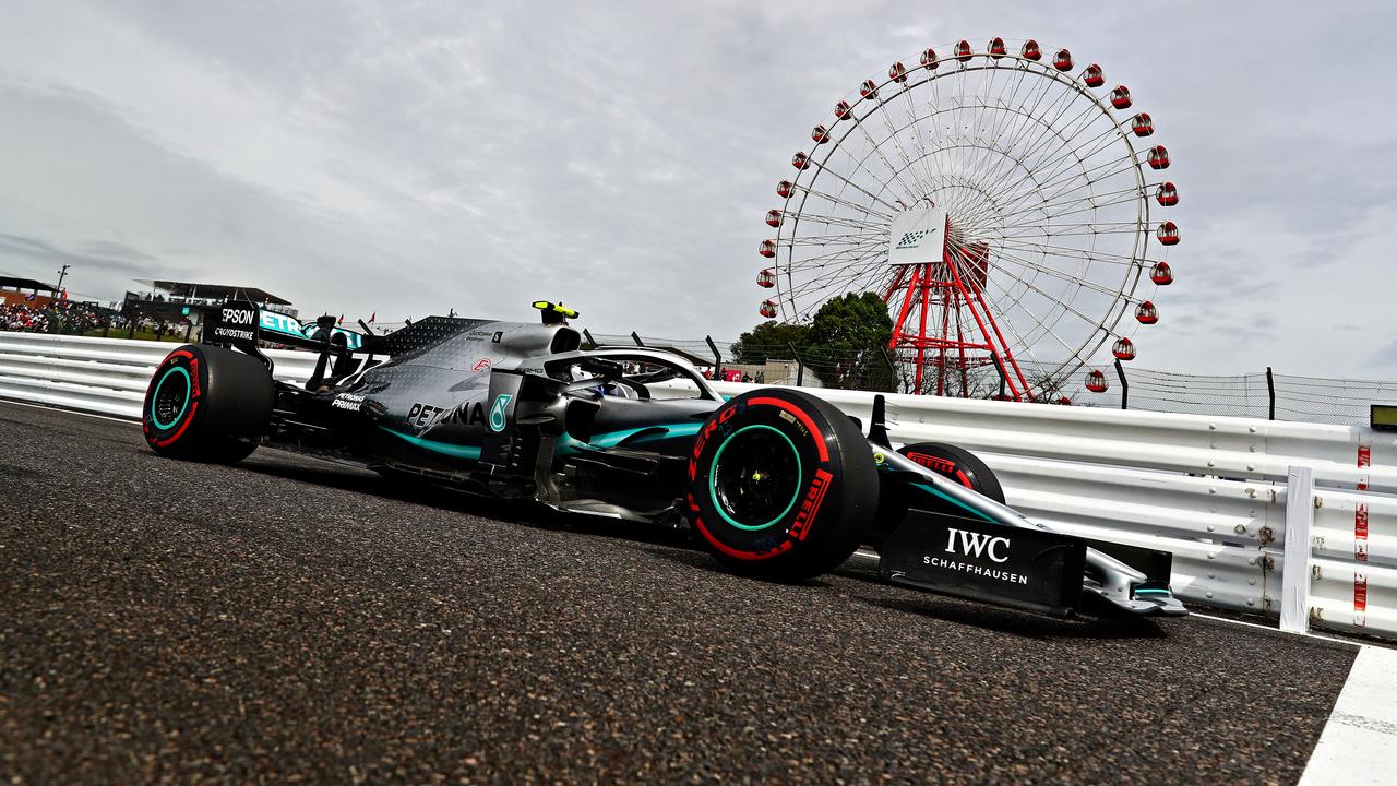 Valtteri Bottas on track during practice. Picture: Mark Thompson