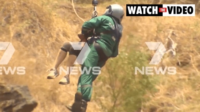 Woman rescued after Waterfall Gully fall (7NEWS)