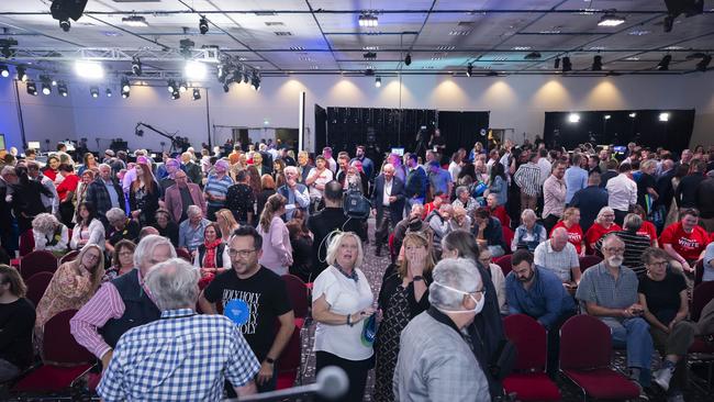 2024 Tasmanian State Election Tally Room. PIcture: Caroline Tan