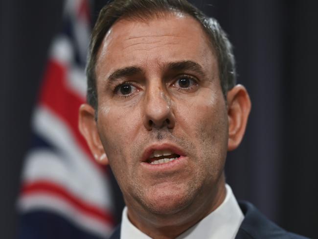 CANBERRA, AUSTRALIA, NewsWire Photos. MARCH 6, 2024: Federal Treasurer Jim Chalmers holds a press conference at Parliament House in Canberra. Picture: NCA NewsWire / Martin Ollman