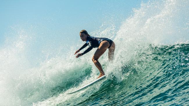 With seven years on the world tour, Nikki Van Dijk is one of the most experienced surfers in the draw. (Photo by Cait Miers/World Surf League via Getty Images)