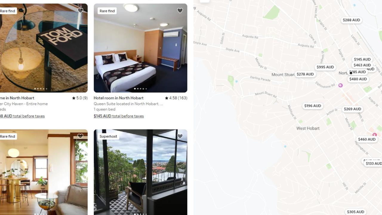 There are over 200 Airbnbs in North Hobart and the surrounding suburbs. Picture: Airbnb