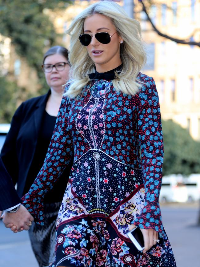 Roxy Jacenko sporting another stylish dress at the Supreme Court in Sydney.