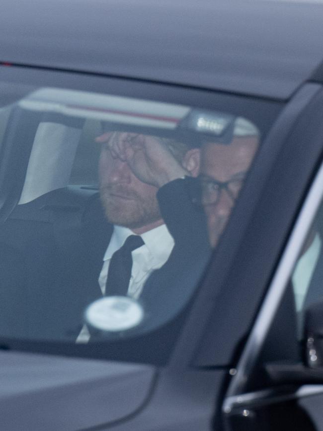 And 25 years later, Prince Harry on his way to Balmoral on the day the Queen died. Picture: GoffPhotos.com/Australscope