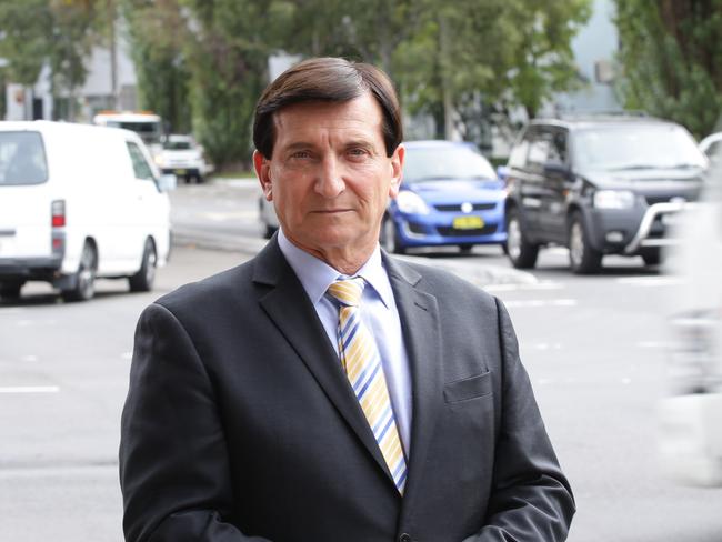 Heffron MP Ron Hoenig at intersection of Botany Rd and Gardeners Rd, Mascot. Picture: Craig Wilson