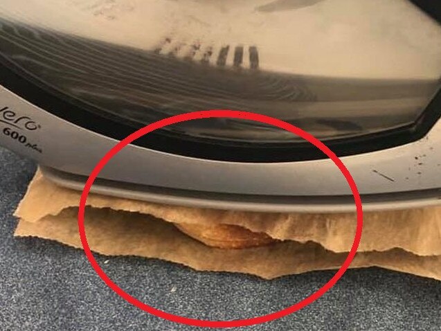 How the iron doubled up as a sandwich press.