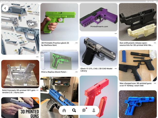 Digital blueprints for guns are widely available Picture: supplied,