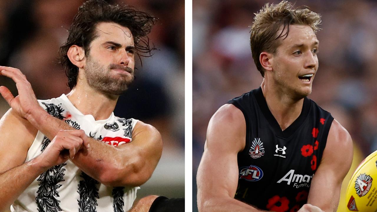 AFL ruck injury crisis hits two key players; Bombers bracing for injury blow: Casualty Ward
