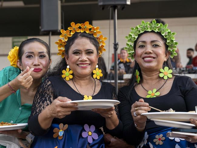 Territorians enjoying a Red Cross event in Darwin, June 2024. Picture: Pema Tamang Pakhrin