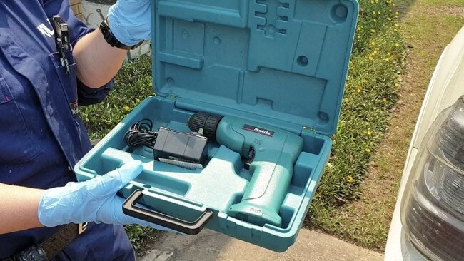 Tools, believed to be stolen, found during the search. Picture: NSW Police Force. 