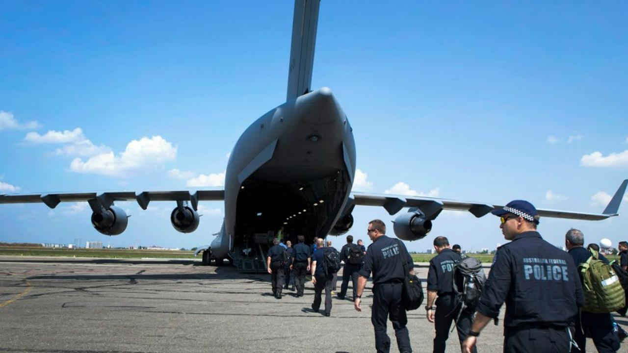 Some 530 AFP officers were deployed overseas for the MH17 investigation. Picture: Supplied