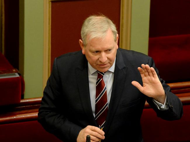 MELBOURNE, AUSTRALIA - NewsWire Photos AUGUST 4: Liberal MLC David Davis addresses Victoria's Legislative Council. The Upper House is sitting today despite the Chief Health Officer's advise. Picture: NCA NewsWire / Andrew Henshaw