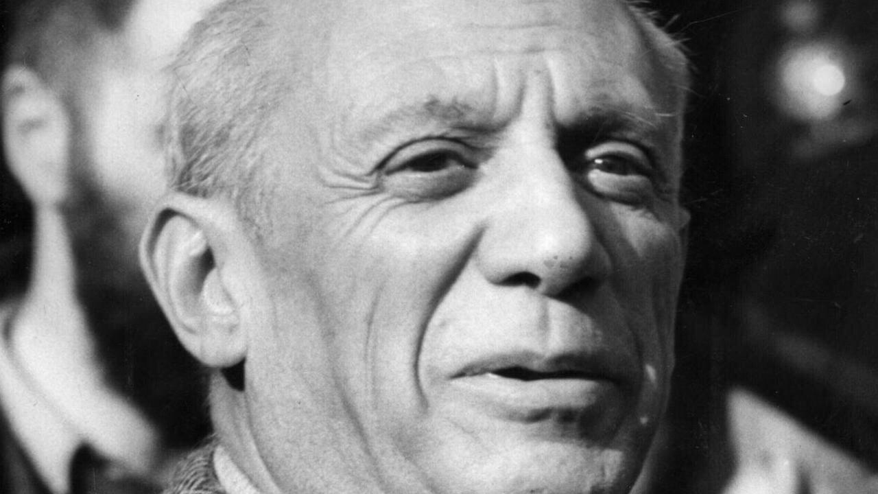 A multimillion-dollar painting by artist Pablo Picasso — pictured here in 1950 — went down with the plane. Picture: Photo File