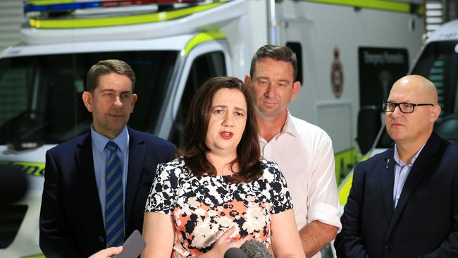 Premier Annastacia Palaszczuk announced the upgrade of the joint Cairns Ambulance Station and Operations Centre in 2017, but project completion was not expected until 2025. Picture: Justin Brierty