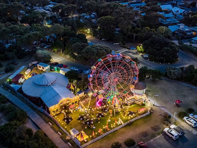 Wonderland Spiegeltent site in Barwon Heads