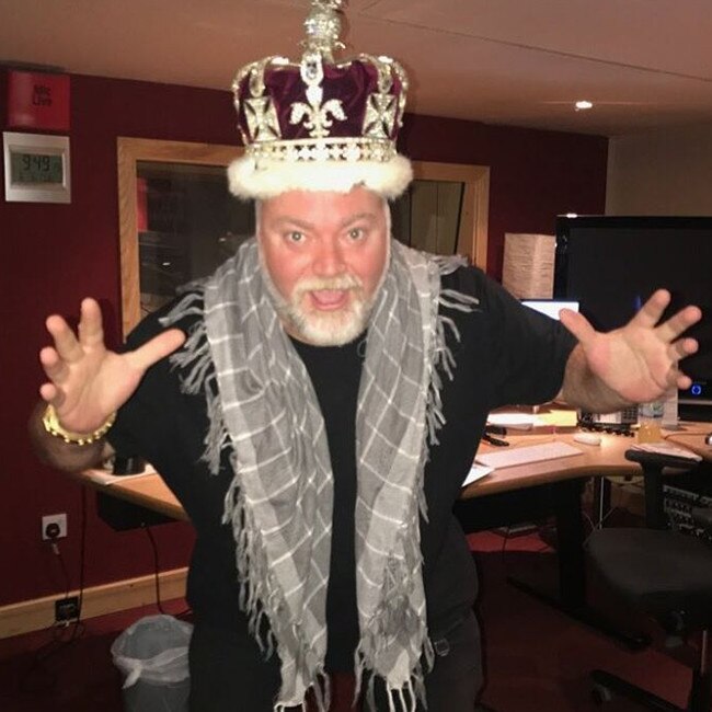 Looking more like the Joker than a King... 