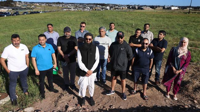 Customers and victims at Qartaba’s Box Hill site in northwest Sydney. Picture: John Feder