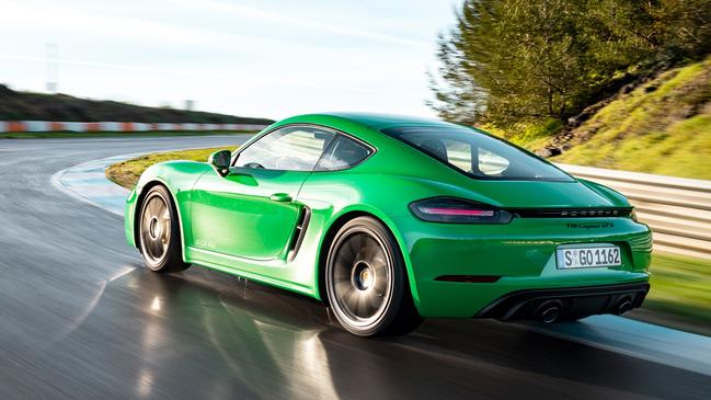 Porsche has gone back to a six-cylinder engine in its Cayman and Boxster.