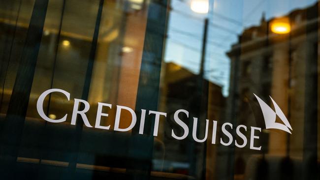 A Credit Suisse bank branch in Geneva, Switzerland. Picture: Fabrice Coffrini/ AFP.