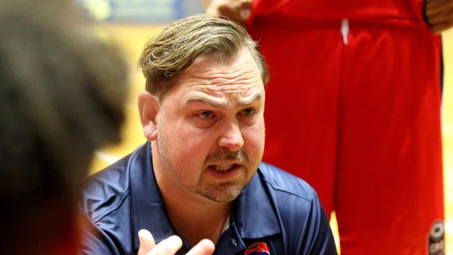 New Brisbane Bullets coach Justin Schueller was among the keen observers at the opening day of the Basketball Australia Under-20 &amp; Ivor Burge National Championships. Picture: Mike Dugdale