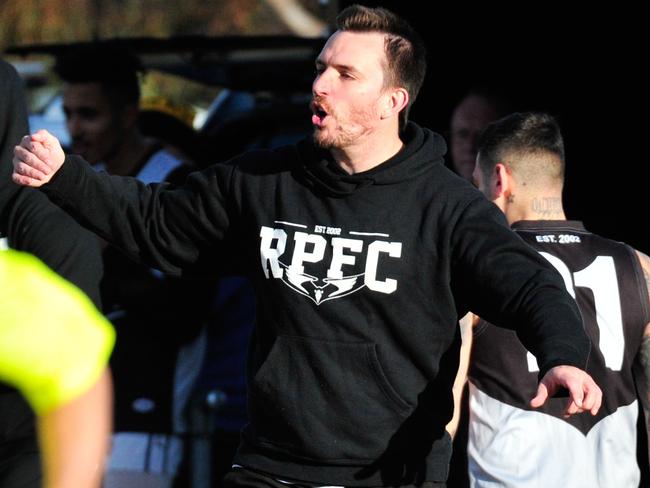 Roxburgh Park coach Michael Farrelly has committed until the end of 2021. Picture: Jamie Morey