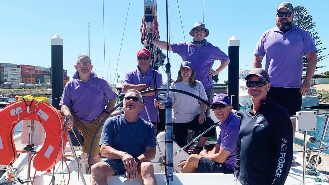 Left to right: Peter Hutchison, Anthony Pennington (front), Reid Bosward (red cap), Melanie Bushby, Troy Mohler (standing at the back), Nick Smith (seated at the front), Paul Senior (standing front right) and Paul Greaves (standing back right).